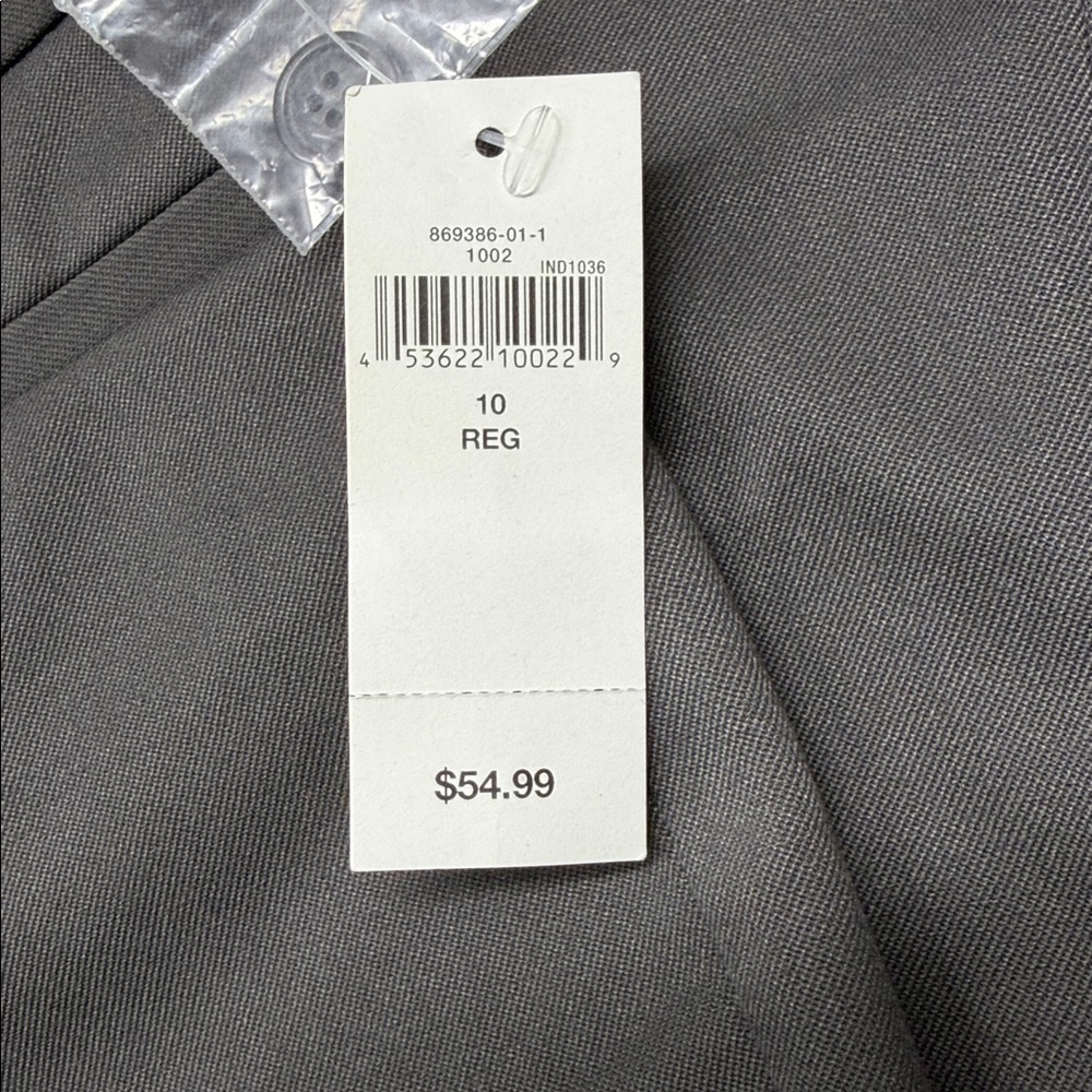 GAP NWT Gray Flare Leg Pants Size 10 Regular - Picture 4 of 9